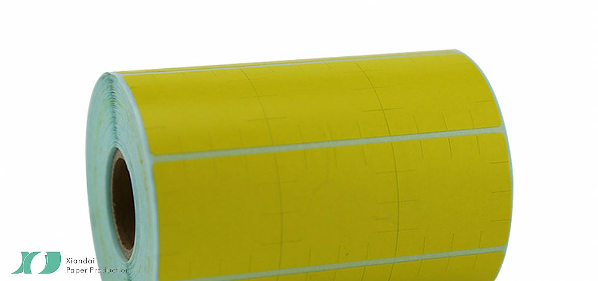 Yellow Self adhesive roll stickes